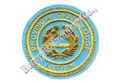 Masonic Regalia Wreath Rounded Hands Embroidery Blazer Badge